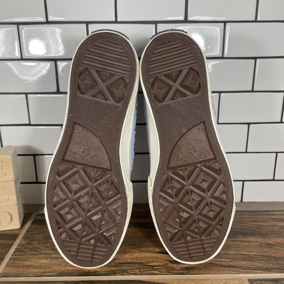 Converse CTAS Lift Hi Womens 8.5 Shoes Ghost Steel Egret Sherpa Platform Sneaker - Picture 7 of 12